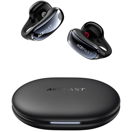 Handsfree Bluetooth Acefast Aceclip Pro, TWS, Negru