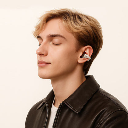 Handsfree Bluetooth Acefast Aceclip Pro, TWS, Negru