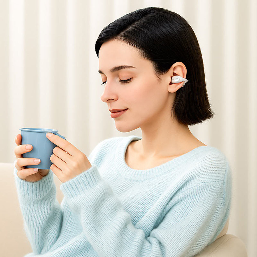 Handsfree Bluetooth Acefast Aceclip Pro, TWS, Negru