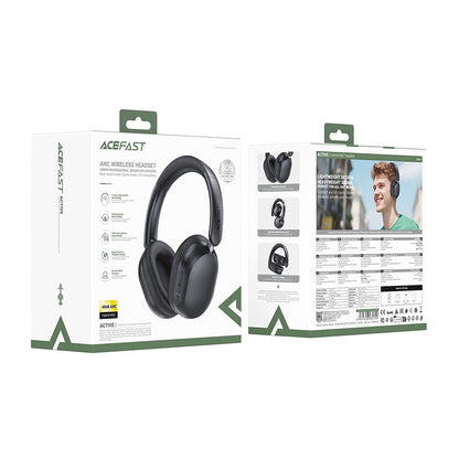 Handsfree Bluetooth Acefast H12, A2DP, ANC, Alb