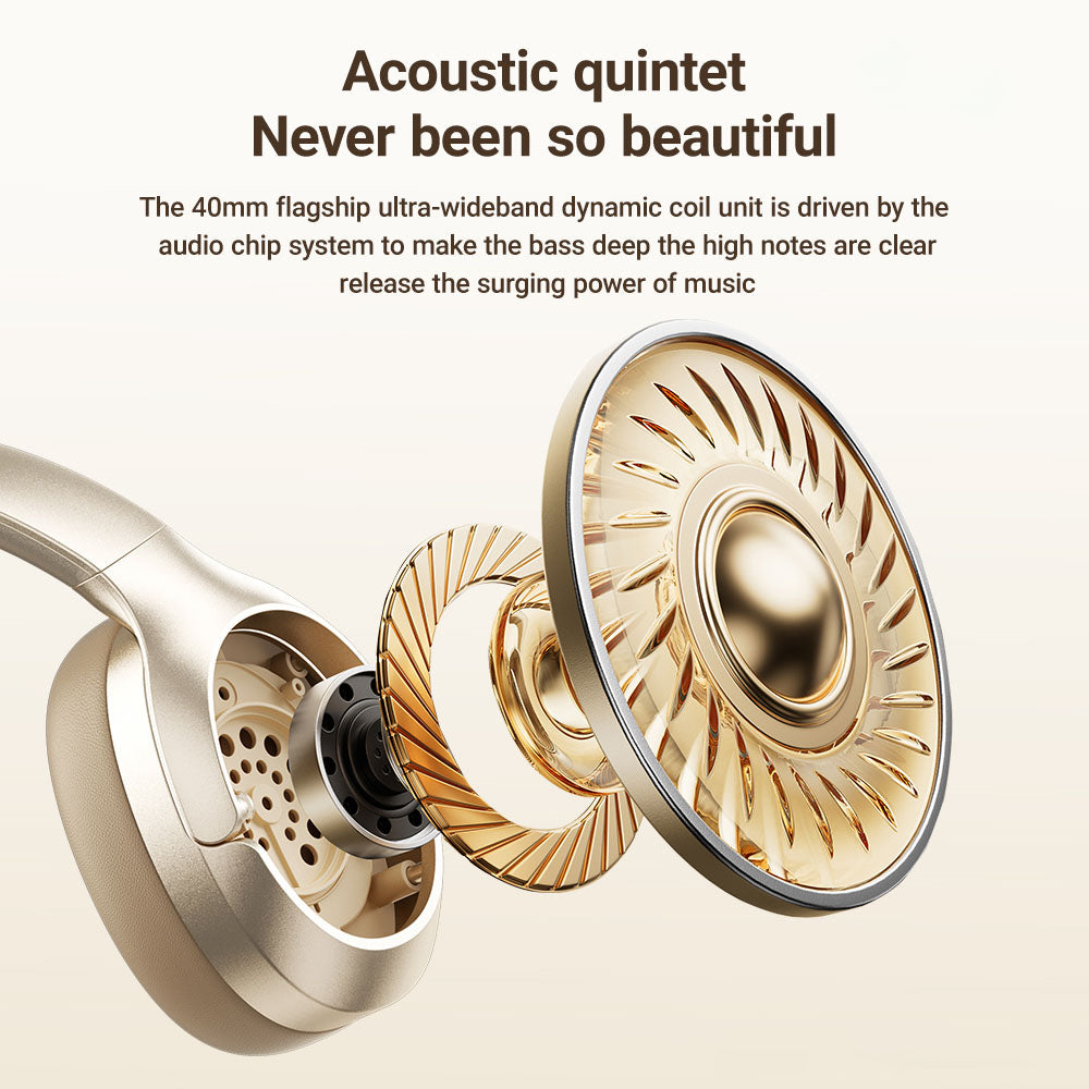 Handsfree Bluetooth Acefast H5, A2DP, ANC, Negru