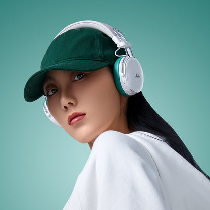 Handsfree Bluetooth Acefast H7, A2DP, ANC, Alb