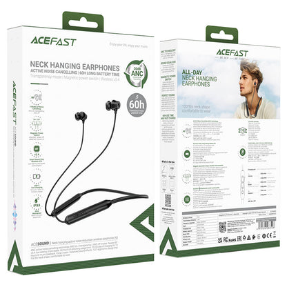 Handsfree Bluetooth Acefast N3, A2DP, Negru