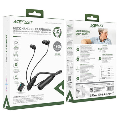 Handsfree Bluetooth Acefast N4, A2DP, Negru
