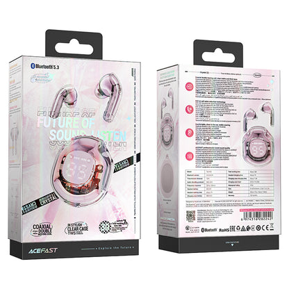 Handsfree Bluetooth Acefast T8, TWS, Roz