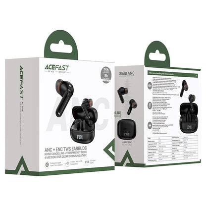 Handsfree Bluetooth Acefast W1, TWS, Negru