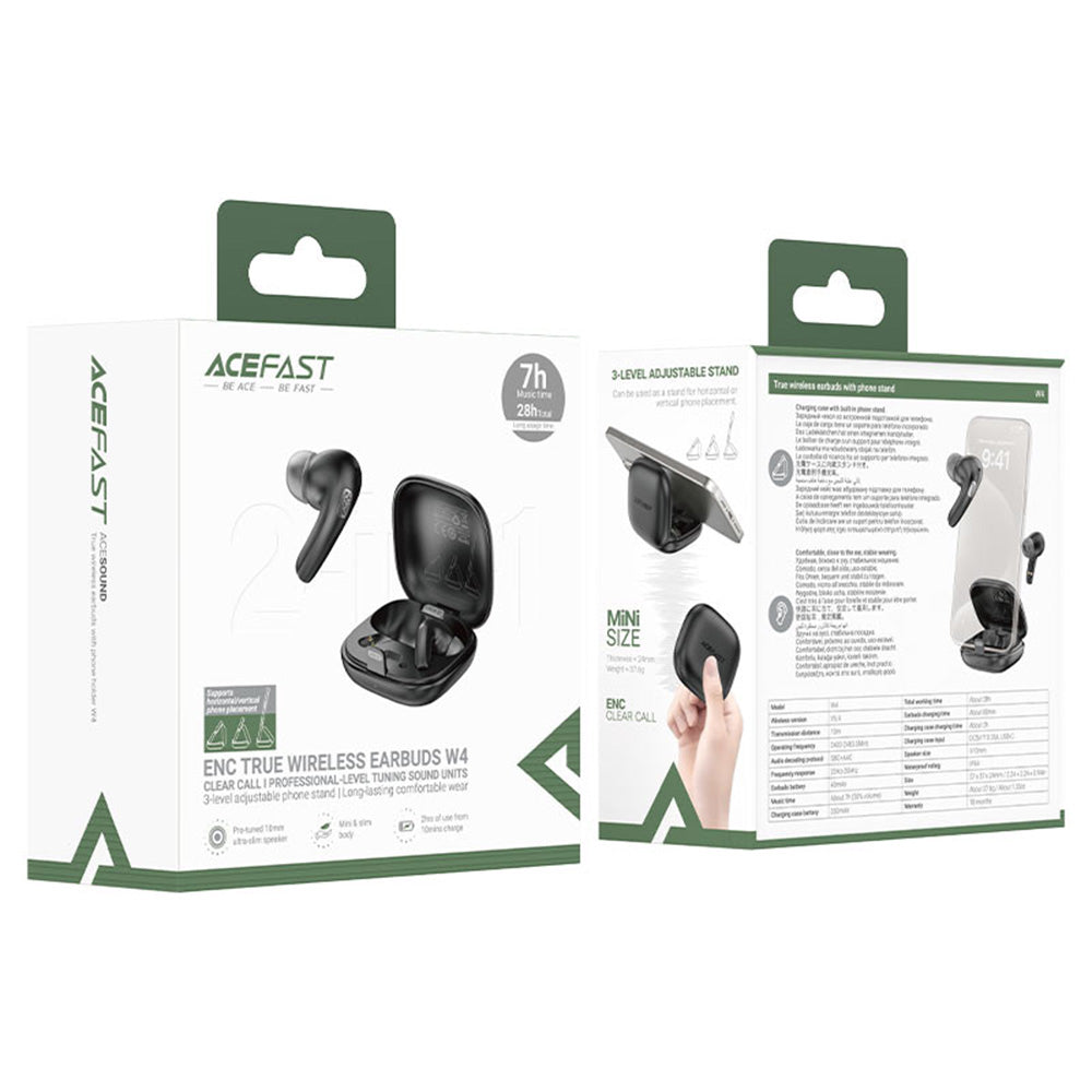 Handsfree Bluetooth Acefast W4, TWS, Bej