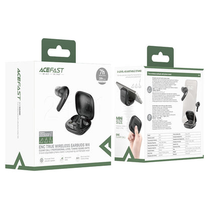 Handsfree Bluetooth Acefast W4, TWS, Negru