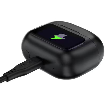 Handsfree Bluetooth Acefast W6, TWS, ANC, Negru