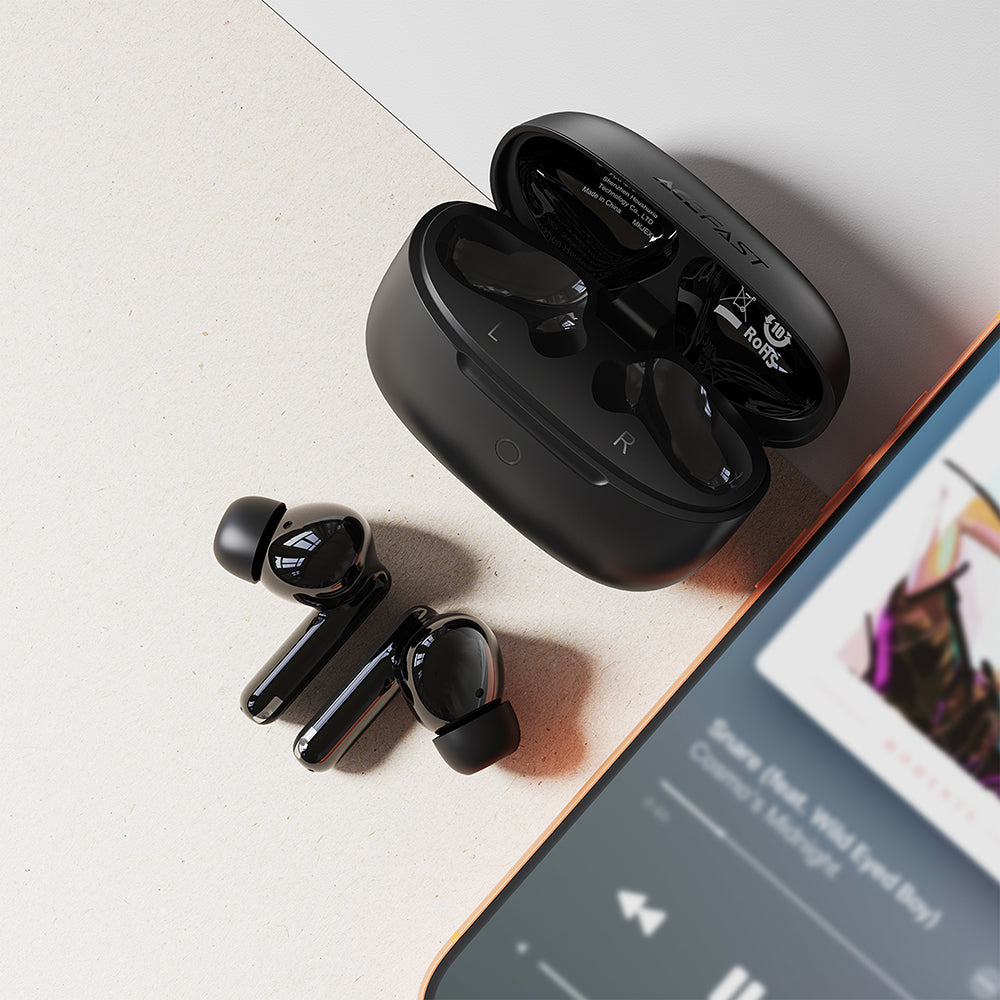 Handsfree Bluetooth Acefast W7, TWS, Negru