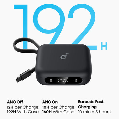 Handsfree Bluetooth Anker P41i, TWS, ANC, Negru A3937G11