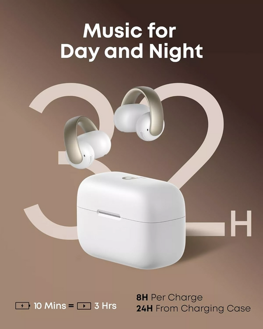 Handsfree Bluetooth Anker Soundcore AeroClip, TWS, Alb A3388G21