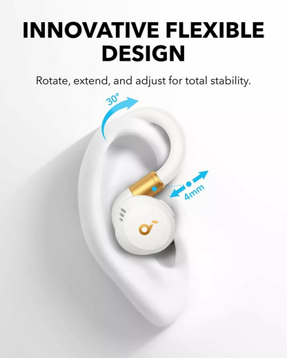 Handsfree Bluetooth Anker Soundcore Sport X20, TWS, ANC, Alb A3968G21