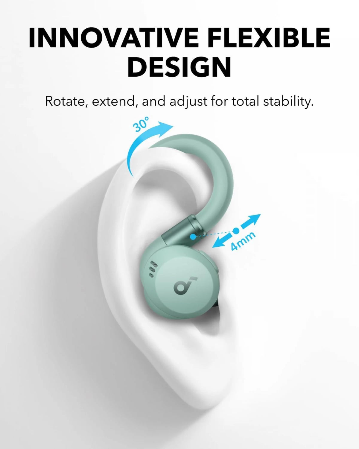 Handsfree Bluetooth Anker Soundcore Sport X20, TWS, ANC, Verde A3968G61