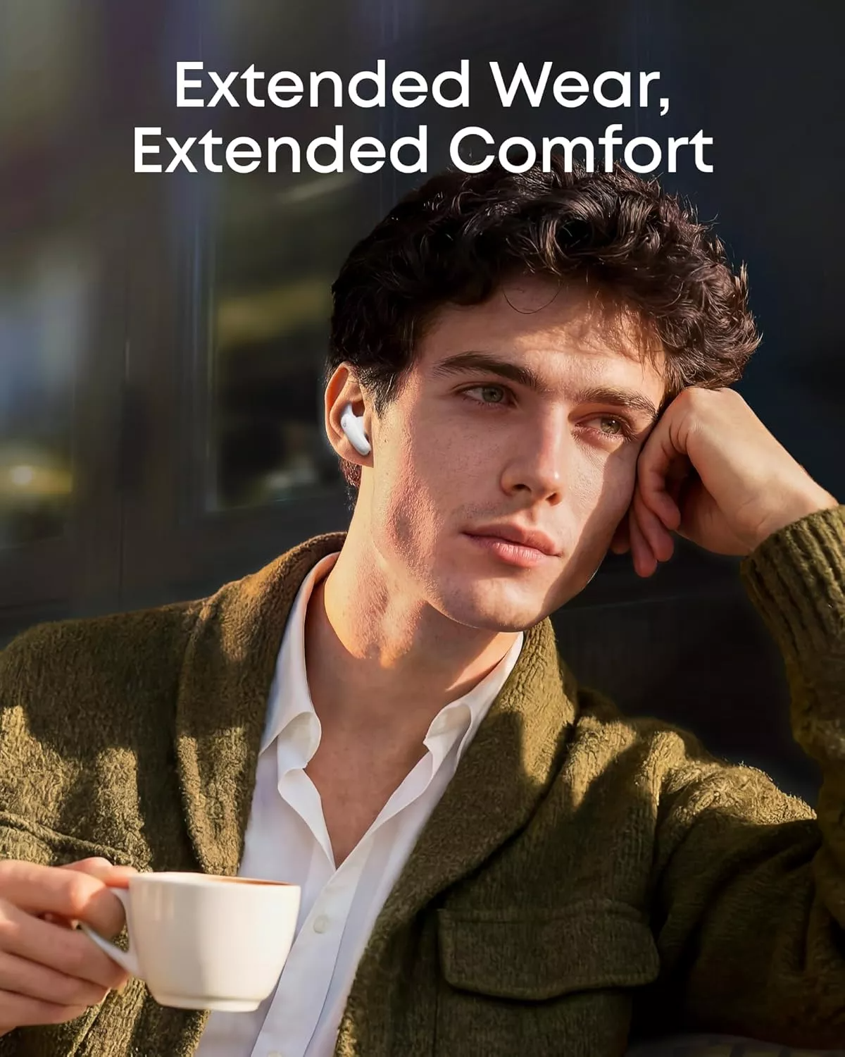 Handsfree Bluetooth Anker Soundcore Liberty Buds, TWS, ANC, Alb D1200G21