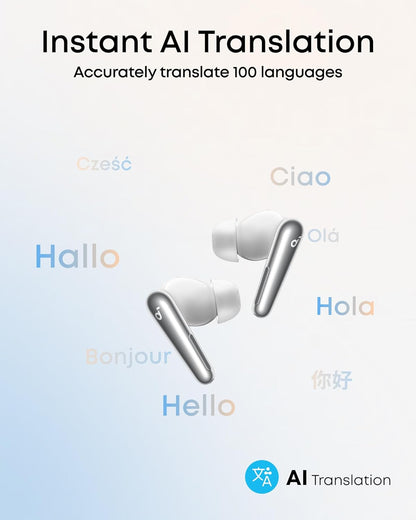 Handsfree Bluetooth Anker Soundcore Liberty 4 Pro, TWS, ANC, Alb A3954G21