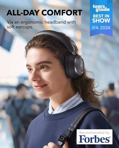 Handsfree Bluetooth Anker Soundcore Space One Pro, A2DP, ANC, Negru A3062G11