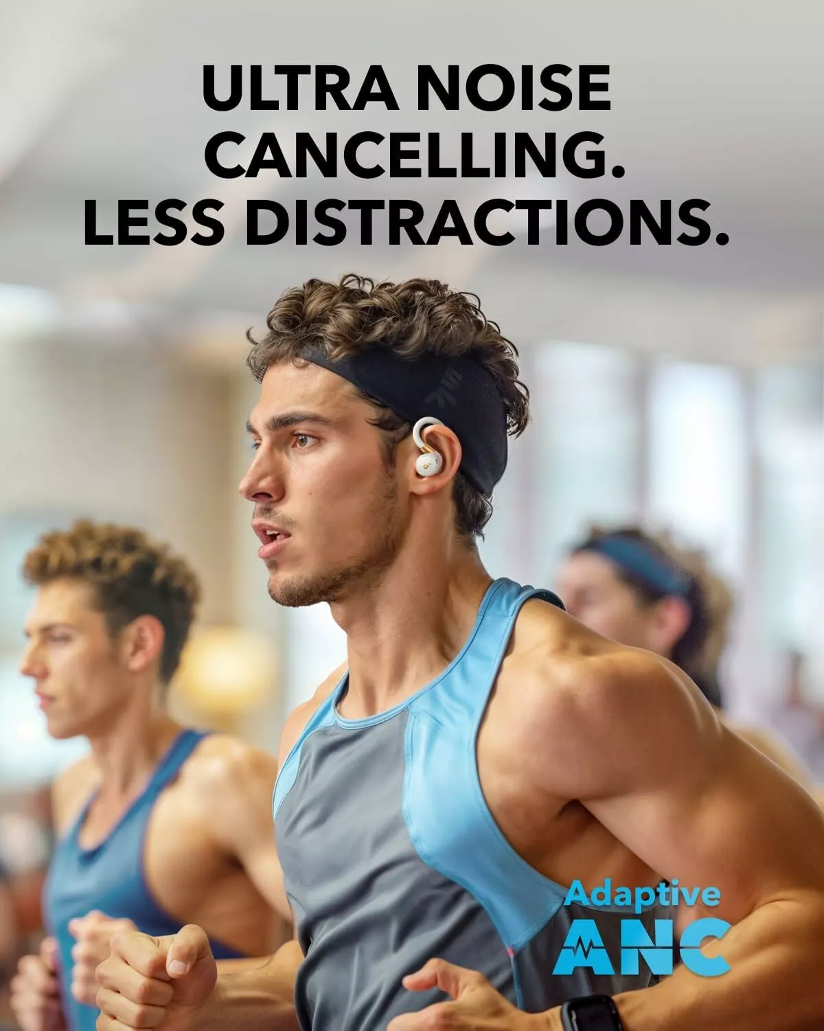 Handsfree Bluetooth Anker Soundcore Sport X20, TWS, ANC, Alb A3968G21