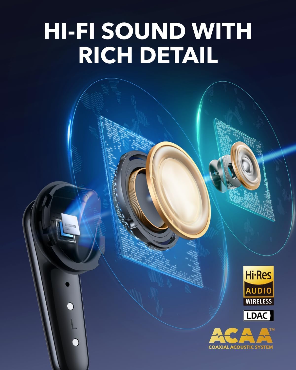 Handsfree Bluetooth Anker Soundcore Liberty 4 Pro, TWS, ANC, Negru A3954G11