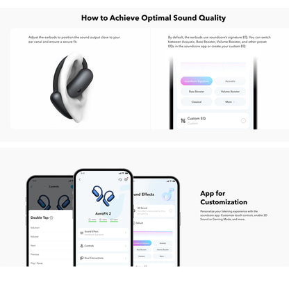 Handsfree Bluetooth Anker SoundCore AeroFit 2, TWS, Albastru A3874G31