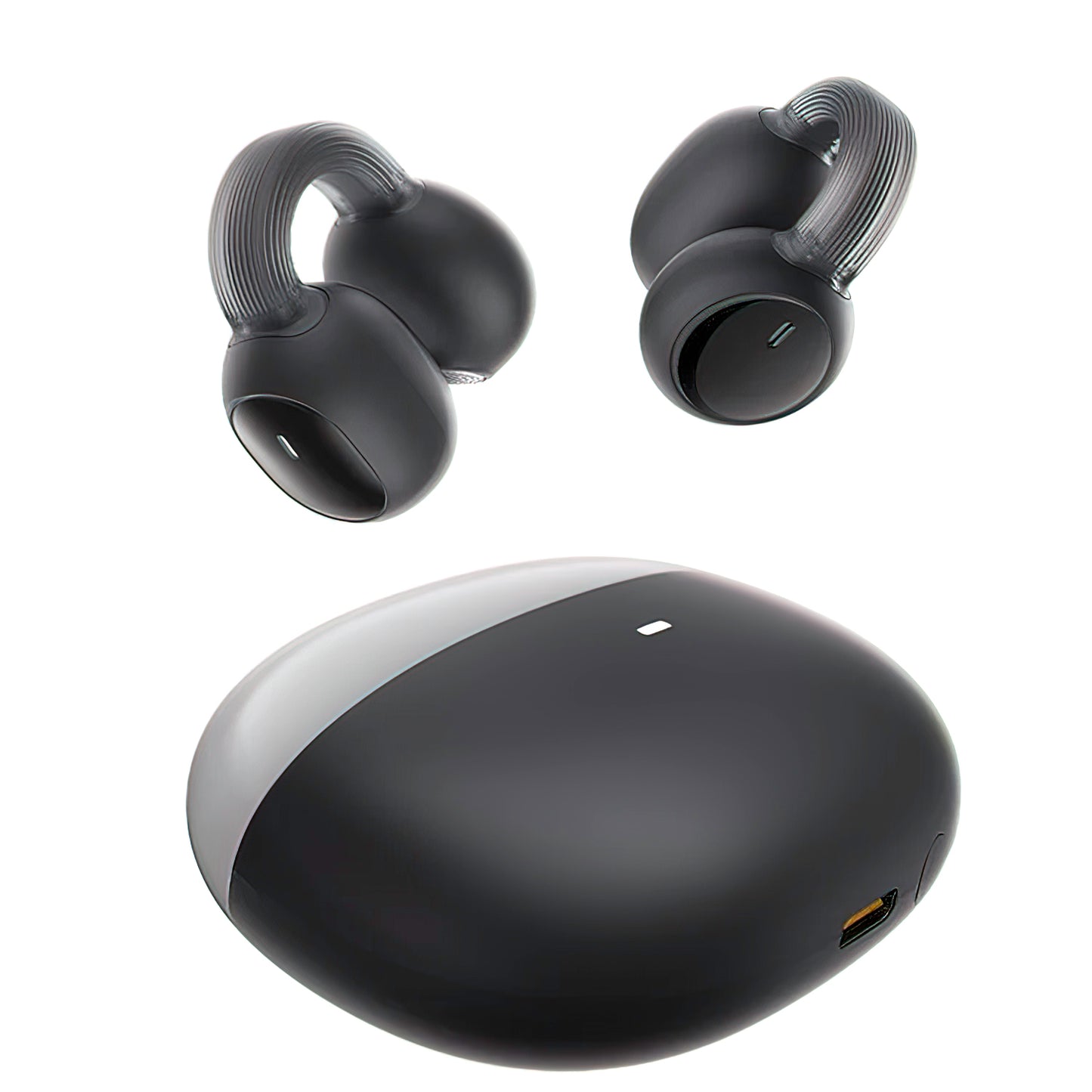 Handsfree Bluetooth Baseus AirGo 1 Ring, TWS, Negru A00069201113-00