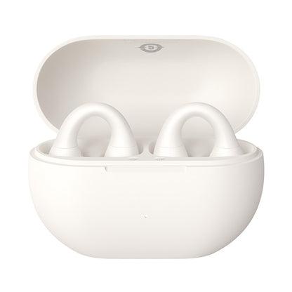 Handsfree Bluetooth Baseus Bass 15 Clip, TWS, Alb A00079500223-00