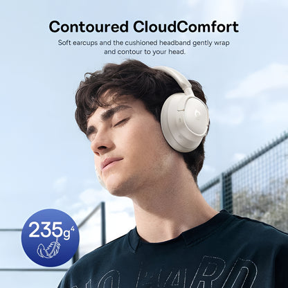 Handsfree Bluetooth Baseus Bass BH1 NC, MultiPoint, A2DP, ANC, Alb A0203702