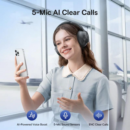 Handsfree Bluetooth Baseus Bass BH1 NC, MultiPoint, A2DP, ANC, Negru A0203703
