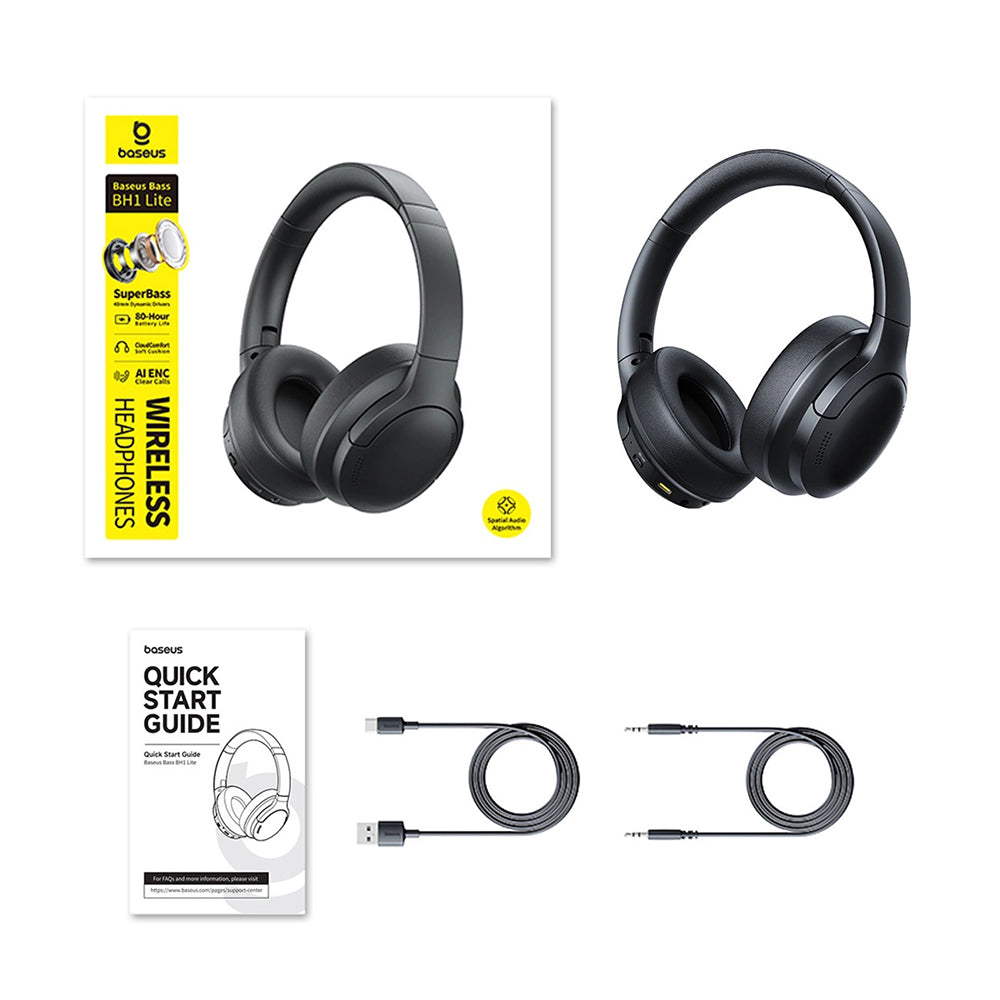 Handsfree Bluetooth Baseus BH1 Lite, A2DP, Negru A0203C00