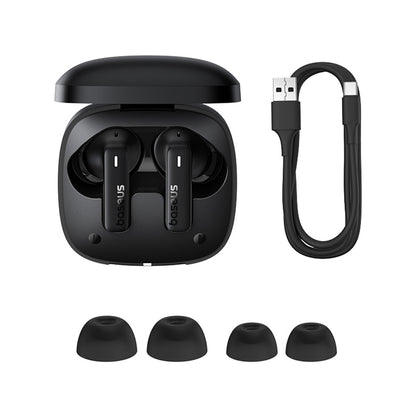 Handsfree Bluetooth Baseus Bowie E19, TWS, Negru A00069600113-00