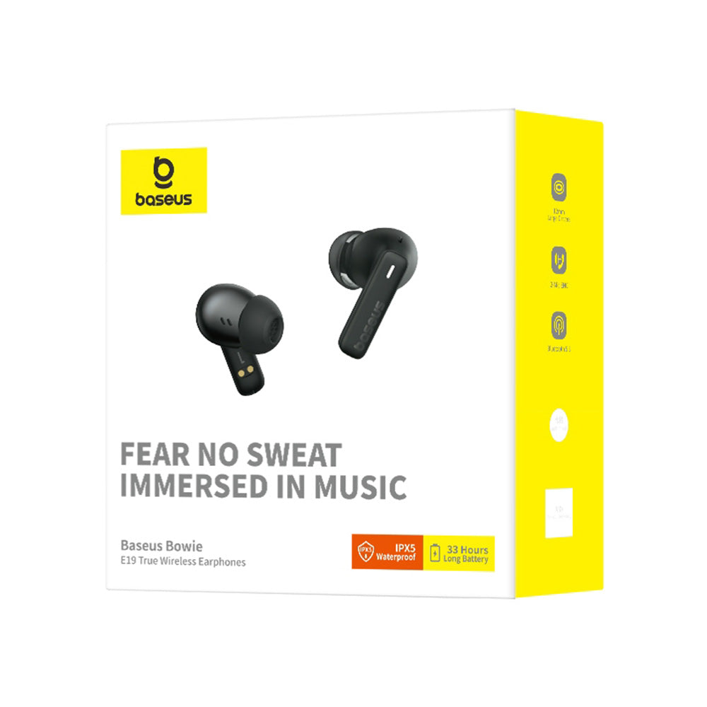 Handsfree Bluetooth Baseus Bowie E19, TWS, Negru A00069600113-00