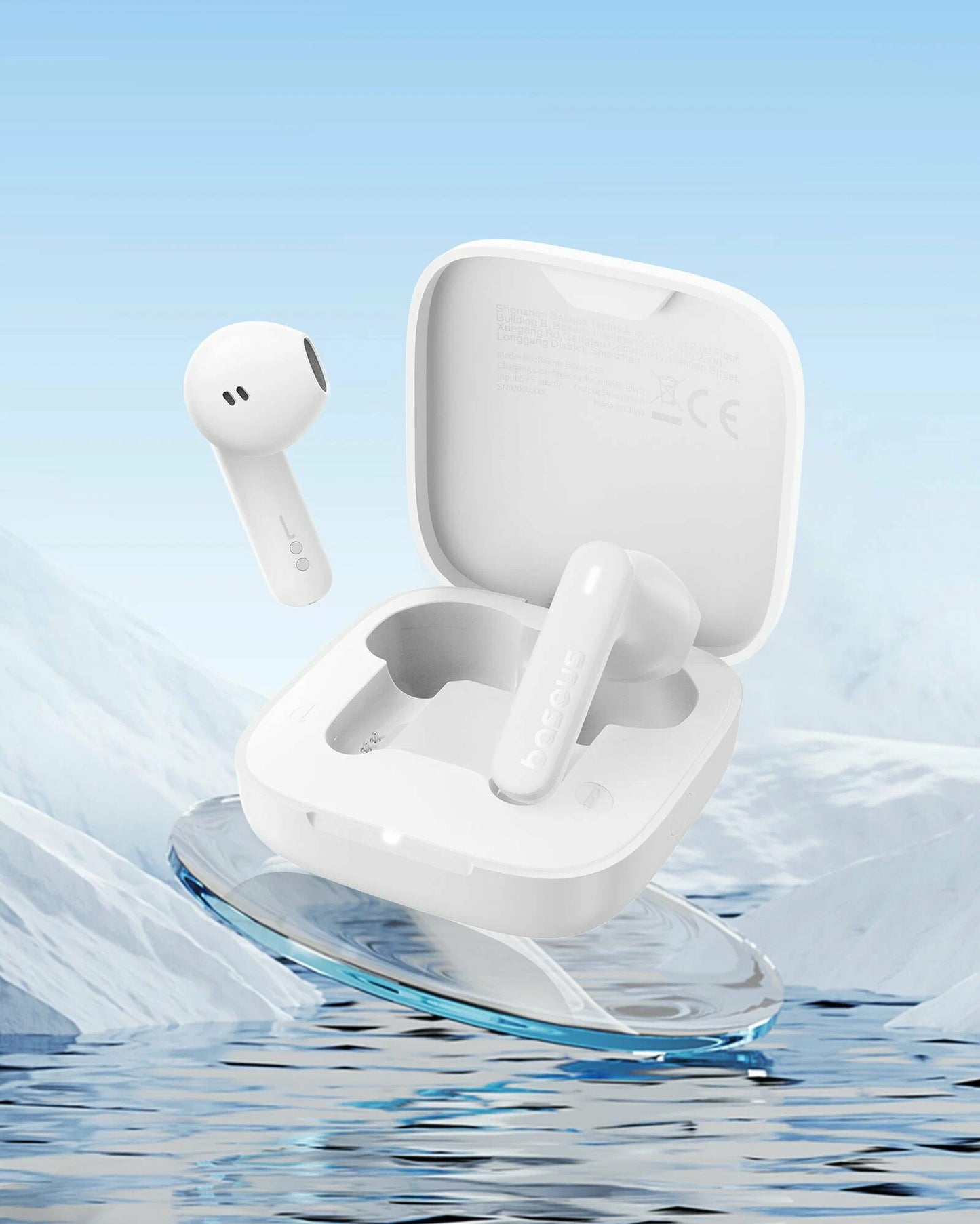 Handsfree Bluetooth Baseus Bowie E16, TWS, Alb A00061900223-00