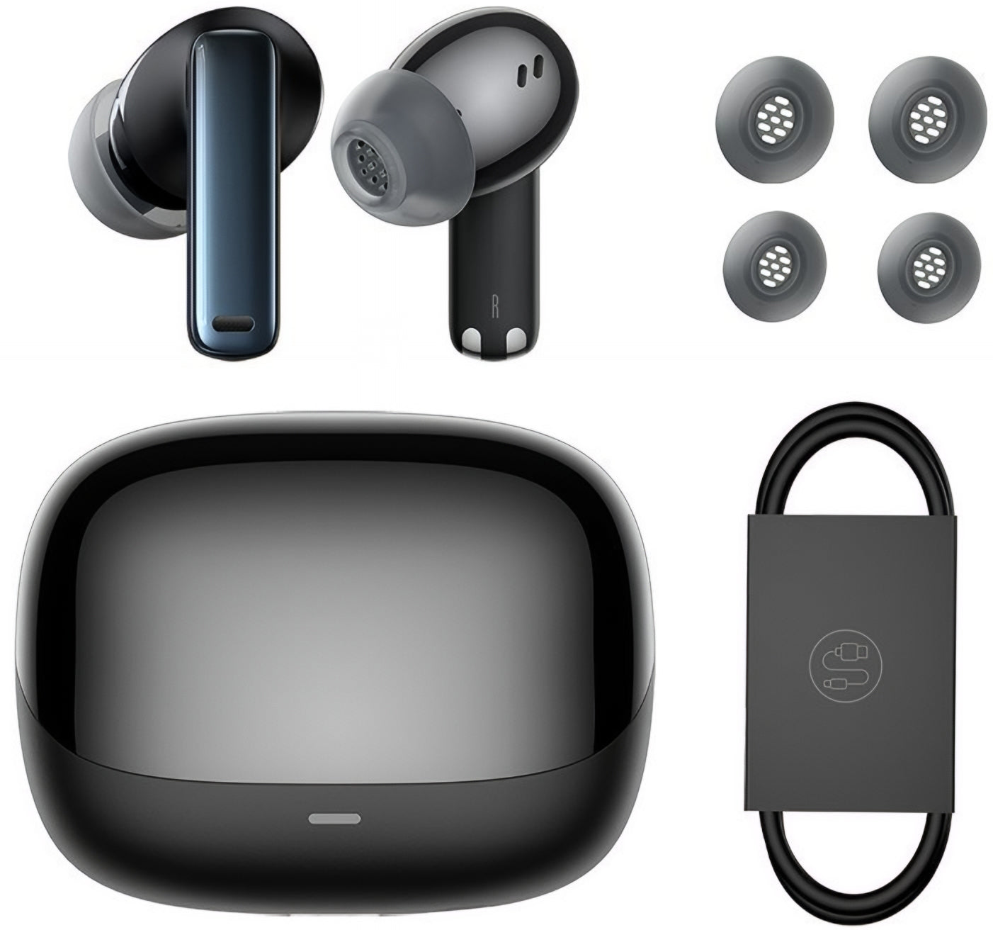 Handsfree Bluetooth Baseus Bowie M2s, TWS, ANC, Negru NGTW350101