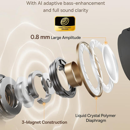 Handsfree Bluetooth Baseus Bowie MC1, TWS, Negru A00083501126-00