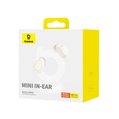 Handsfree Bluetooth Baseus Bowie WM02, TWS, Alb NGTW370202