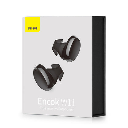 Handsfree Bluetooth Baseus Encok W11, TWS, Negru NGTW060001