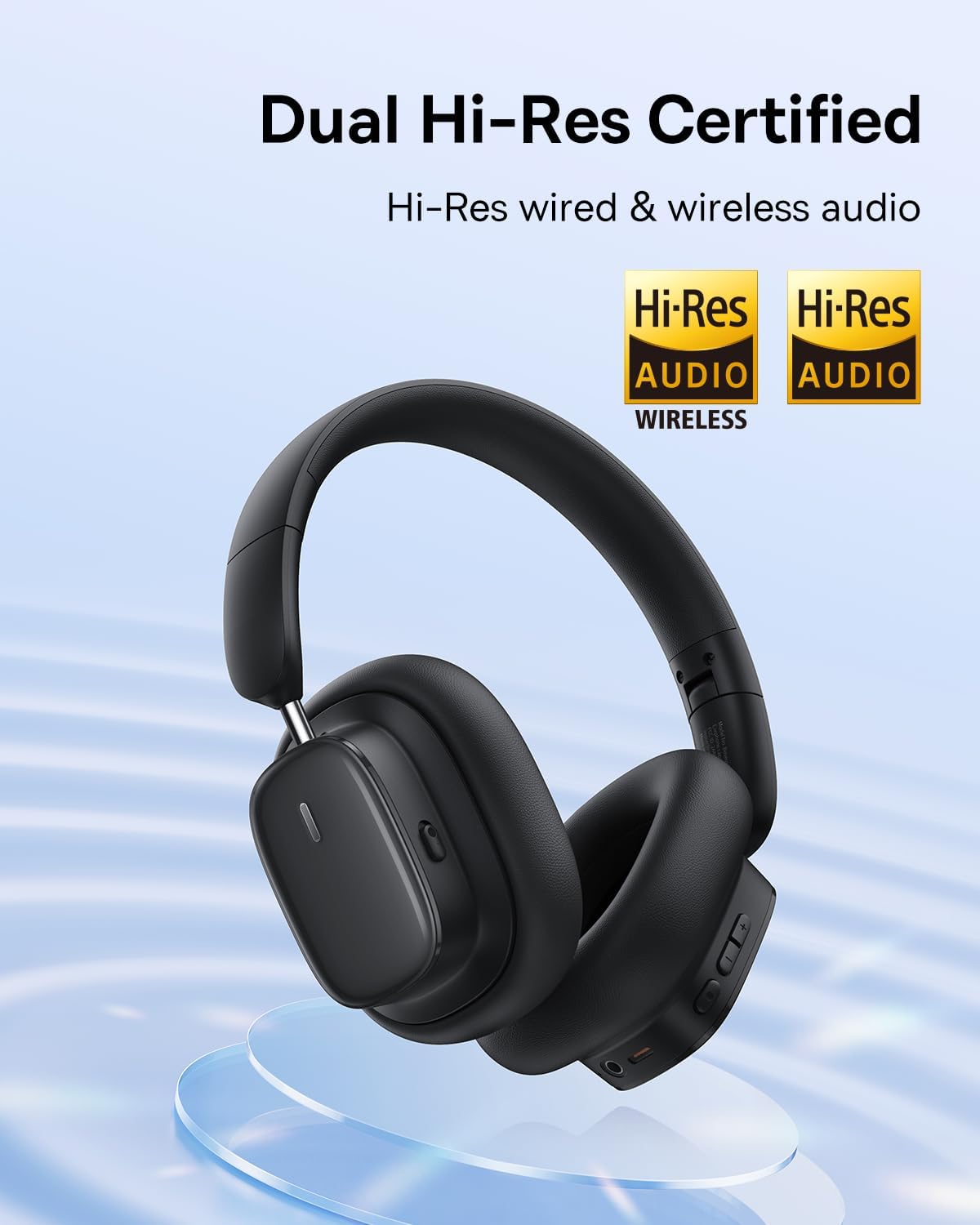Handsfree Bluetooth Baseus H1i, A2DP, ANC, Negru A00050402113-00