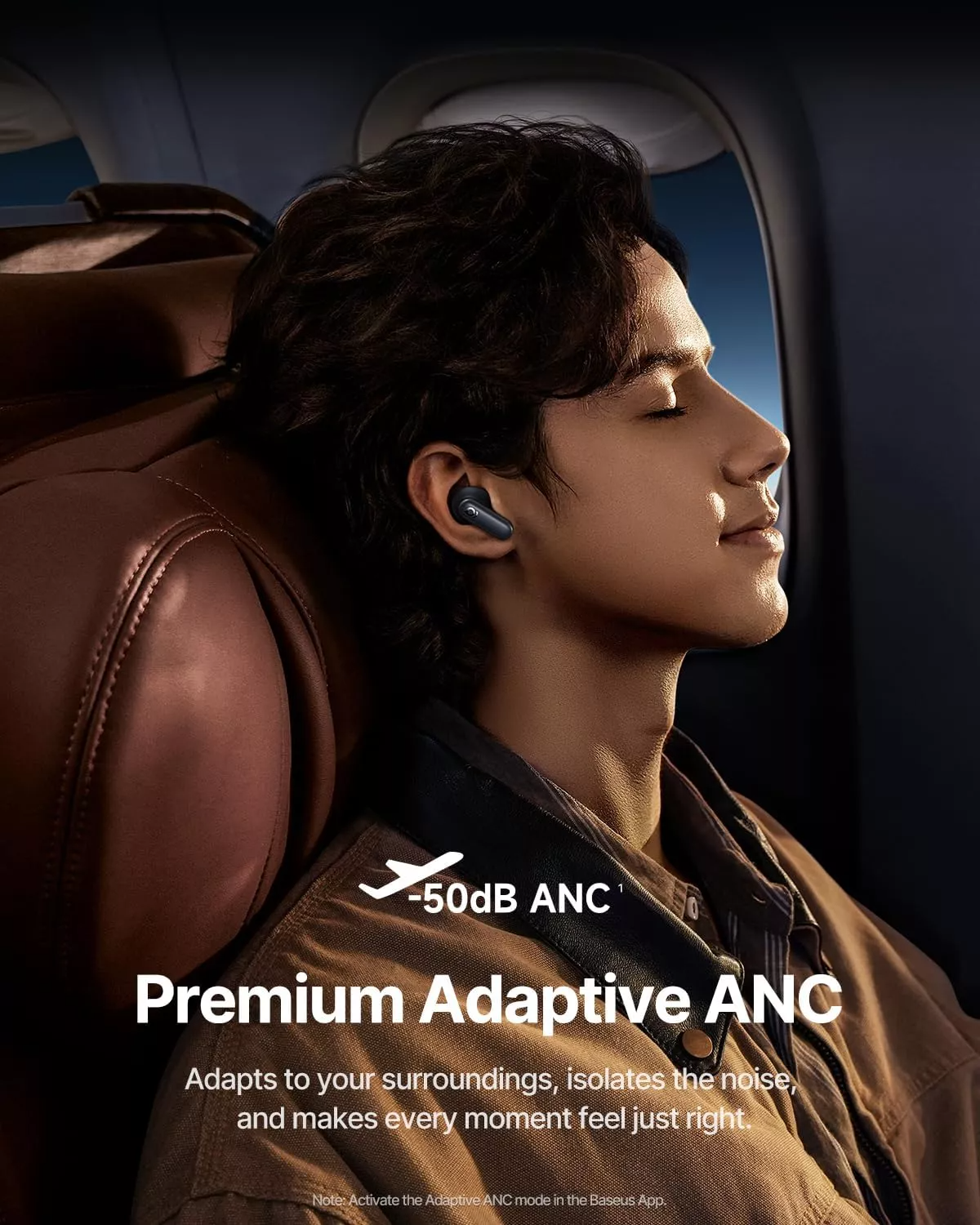 Handsfree Bluetooth Baseus Inspire XP1 Sound by Bose, TWS, ANC, Negru A0010902