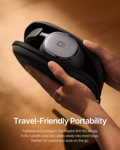 Handsfree Bluetooth Baseus Inspire XH1 Sound by Bose, A2DP, ANC, Negru A00085701123-00