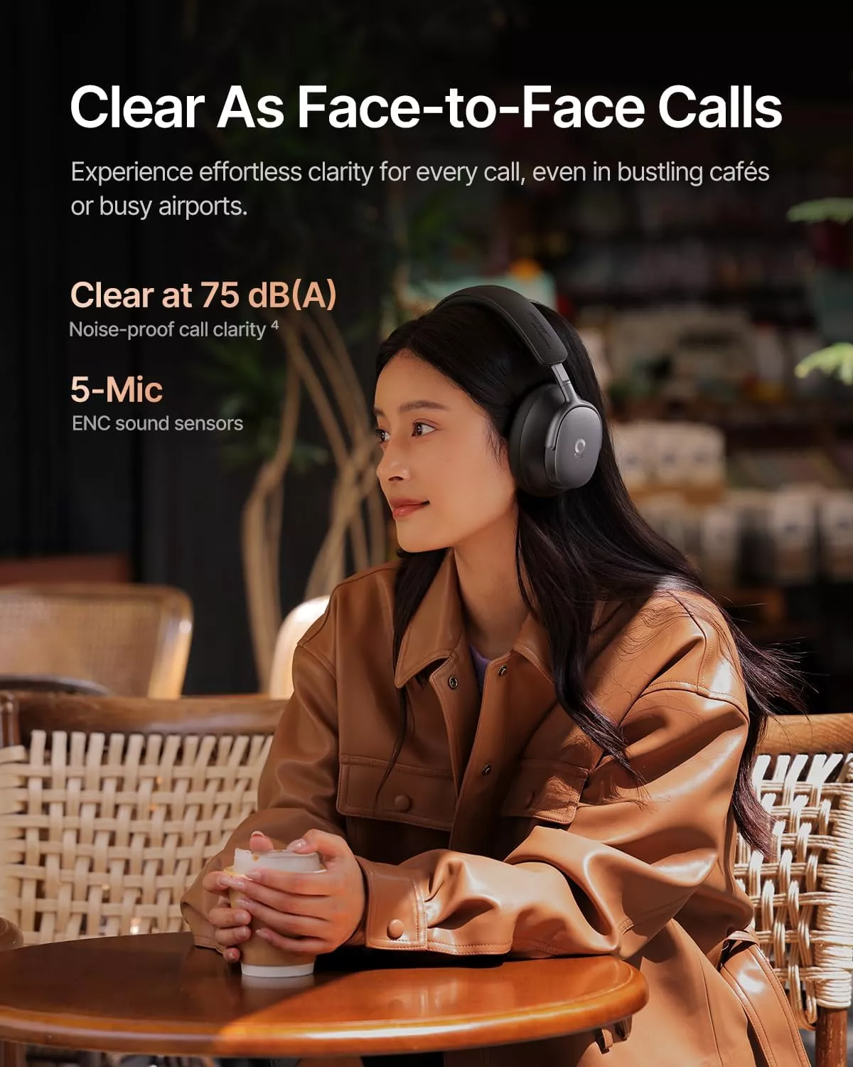 Handsfree Bluetooth Baseus Inspire XH1 Sound by Bose, A2DP, ANC, Negru A00085701123-00