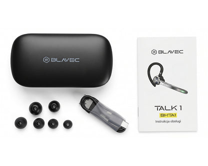 Handsfree Bluetooth Blavec Talk 1, MultiPoint, A2DP, Negru