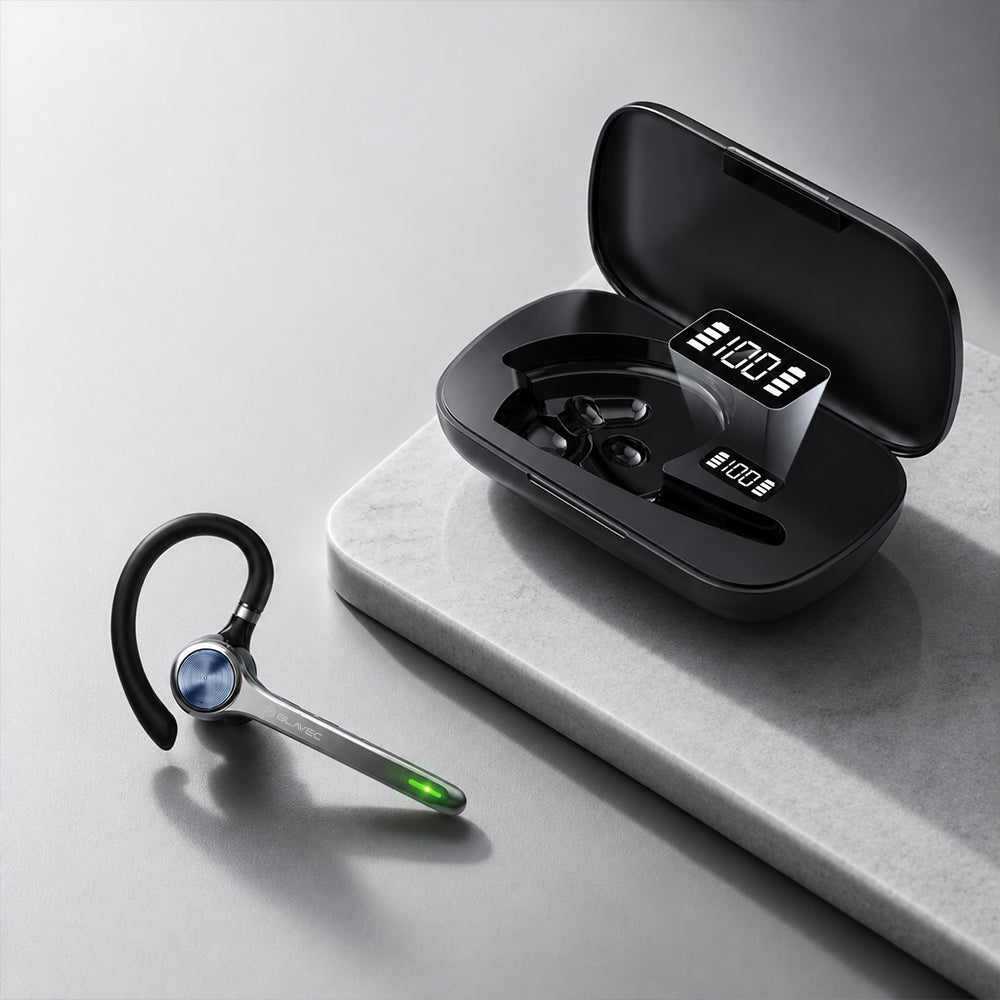 Handsfree Bluetooth Blavec Talk 1, MultiPoint, A2DP, Negru