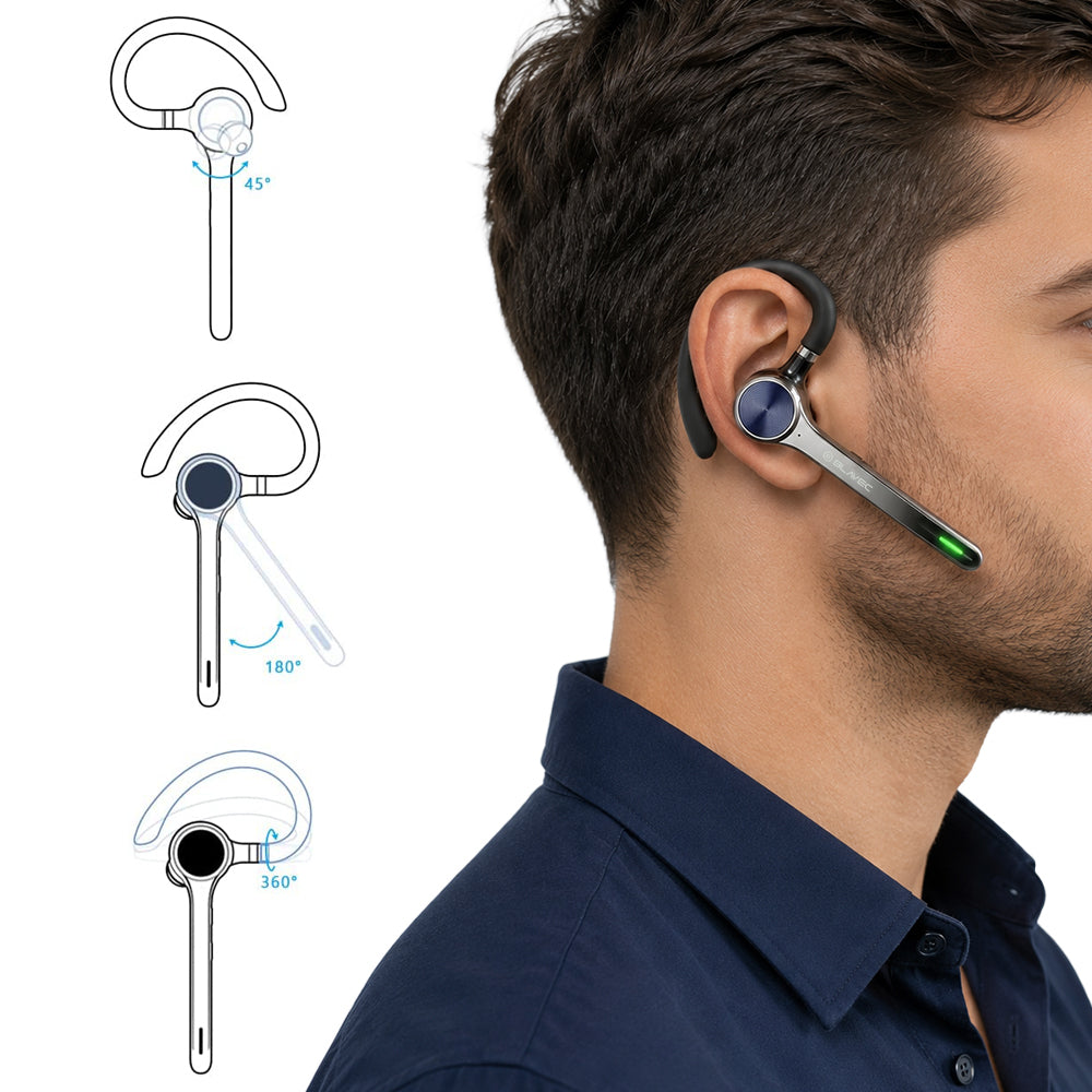 Handsfree Bluetooth Blavec Talk 1, MultiPoint, A2DP, Negru