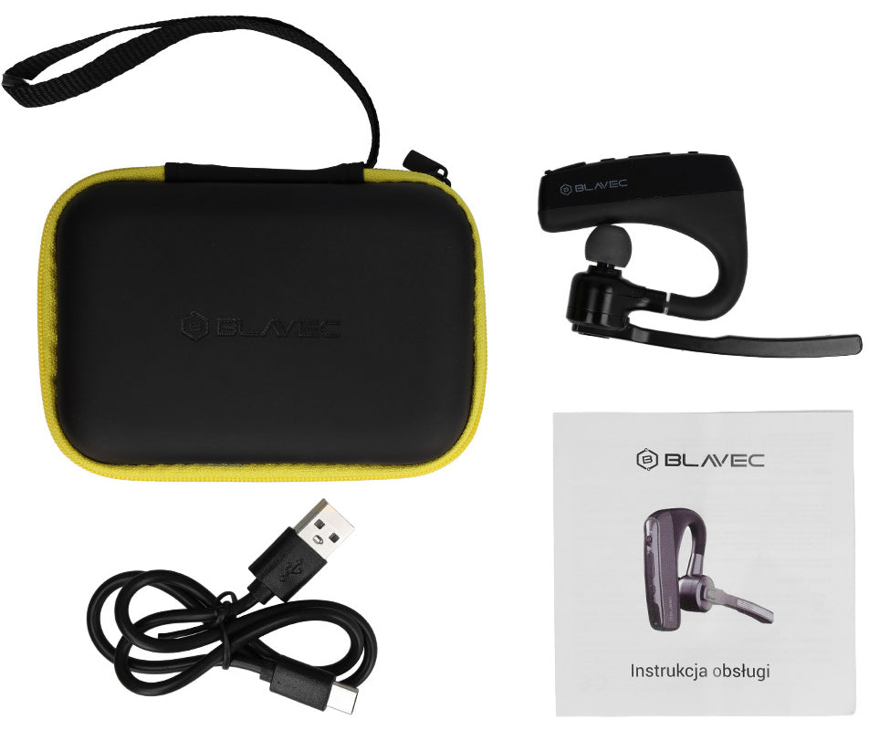 Handsfree Bluetooth Blavec Voyager 1, MultiPoint, A2DP, Negru