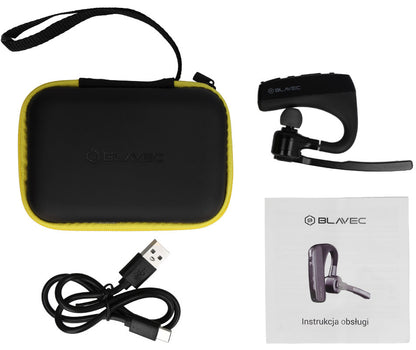 Handsfree Bluetooth Blavec Voyager 1, MultiPoint, A2DP, Negru