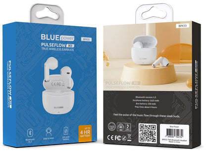 Handsfree Bluetooth Blue Power BPX33, TWS, Alb