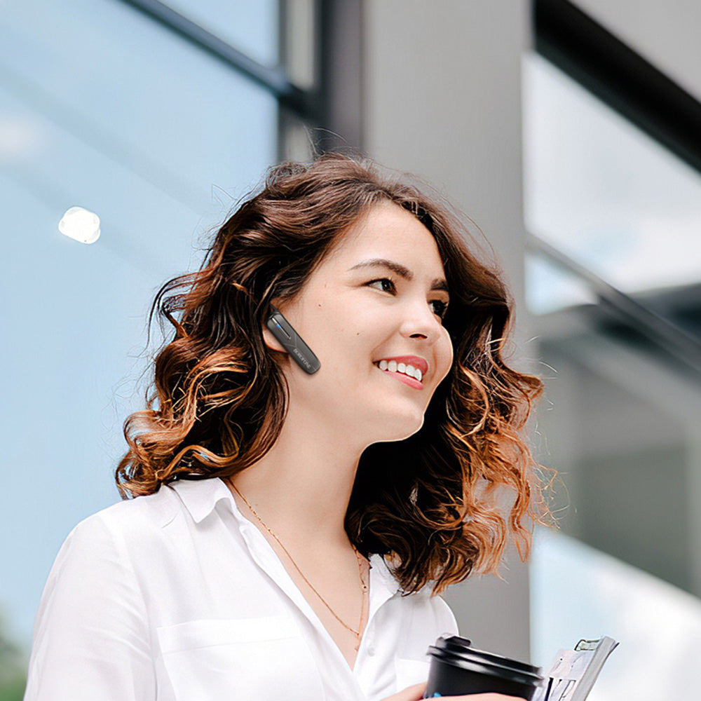 Handsfree Bluetooth Borofone BC36 Lucky, A2DP, Alb