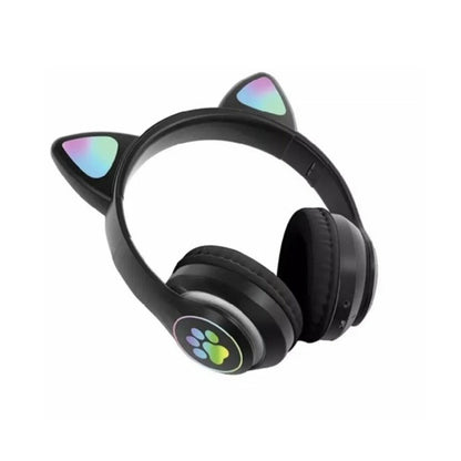 Handsfree Bluetooth Borofone BO18 Cat Ear, A2DP, Negru