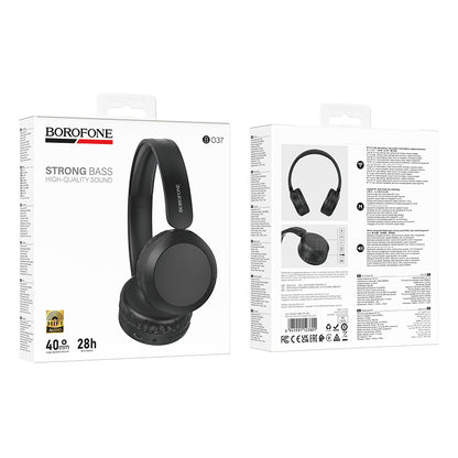 Handsfree Bluetooth Borofone BO37 Marvellous, A2DP, Negru
