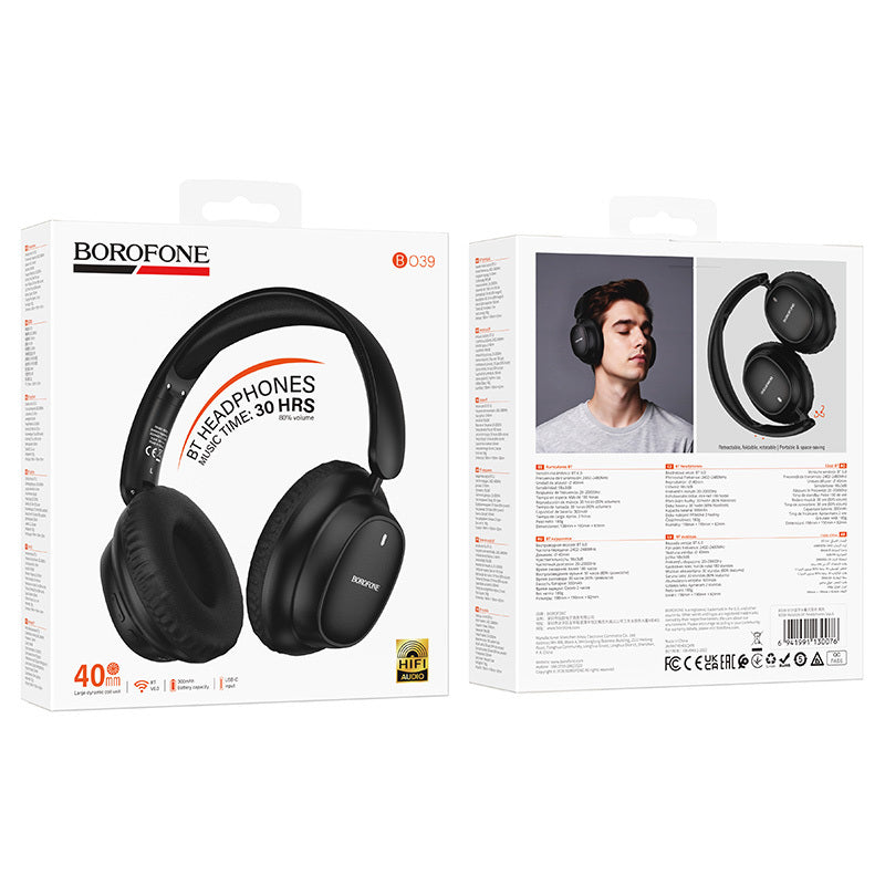 Handsfree Bluetooth Borofone BO39 Melotide, A2DP, Negru